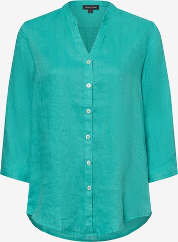 Franco Callegari Leinenbluse ' ' in Grün: Vorderseite