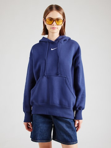 Sweat-shirt 'Phoenix Fleece' Nike Sportswear en bleu : devant