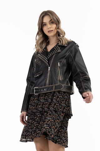 DreiMaster Vintage Between-Season Jacket in Black: front