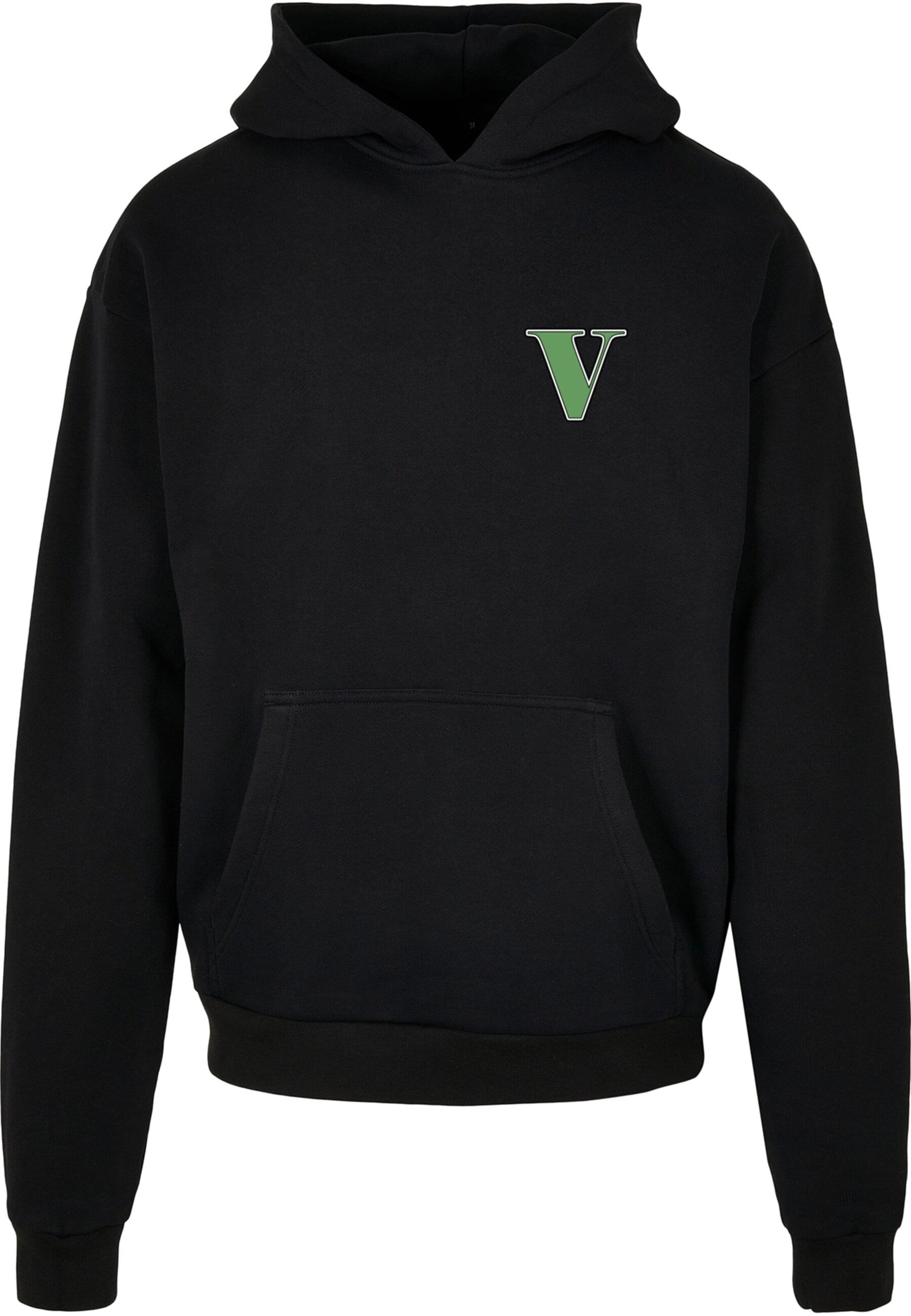 Sweat-shirt 'Grand Collage' Merchcode en noir : devant