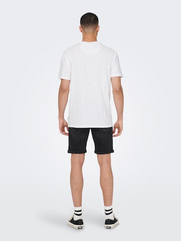 T-Shirt 'Perry' Only & Sons en blanc