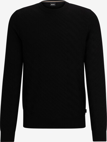 BOSS Sweater 'Palwino' in Black: front