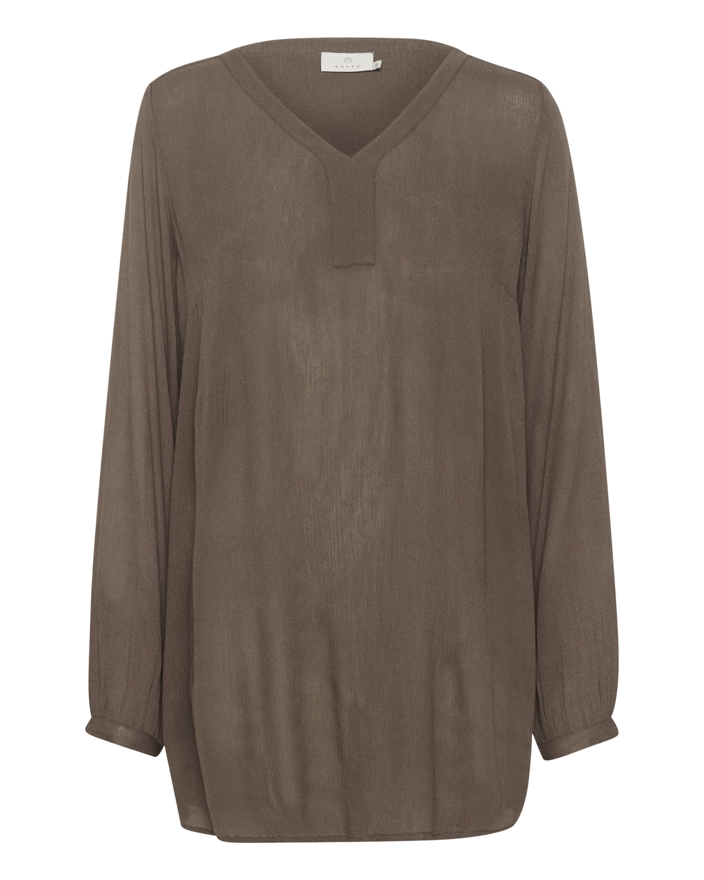 Kaffe Tuniek 'KA Amber' in Bruin: voorkant