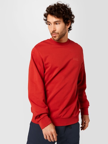 JACK WOLFSKIN Athletic Sweatshirt in Red: front