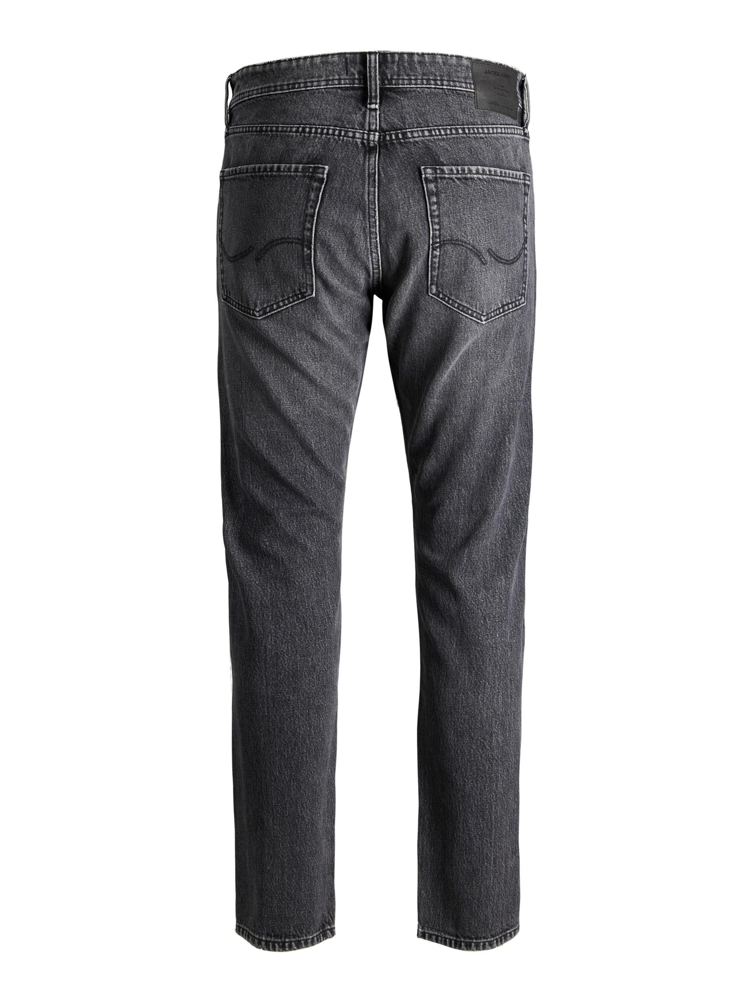 JACK & JONES Tapered Jeans 'Frank Leen' in Grey