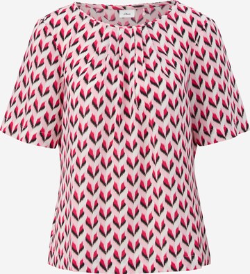 Camicia da donna di s.Oliver BLACK LABEL in rosa: frontale