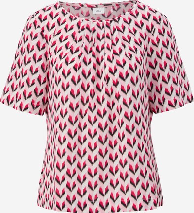 s.Oliver BLACK LABEL Bluse in pink / schwarz, Produktansicht