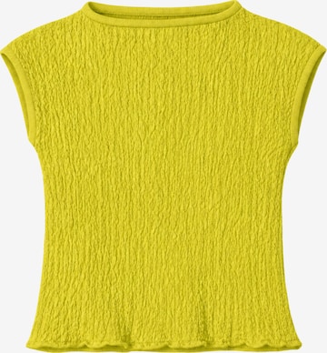 Süel knitwear Sticktop 'Wrinkled Texture' in Grün: Vorderseite