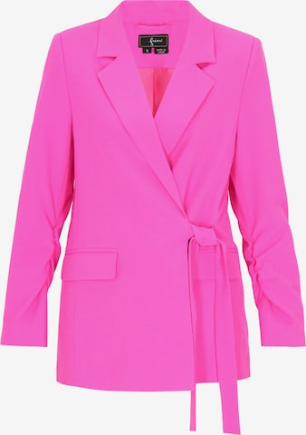 Blazer 'Festive' faina en rose : devant