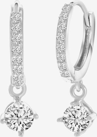 Boucles d'oreilles Lucardi en argent : devant