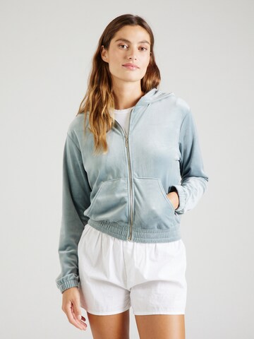 Hunkemöller Zip-Up Hoodie in Blue: front