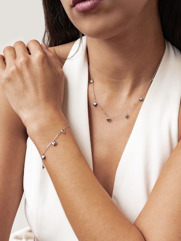 Hey Happiness - Conjunto de joyería 'Heart Vibes' en plata: frente