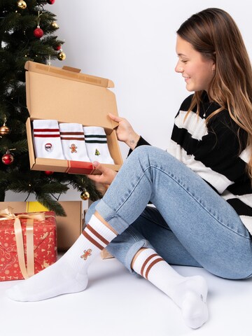 Occulto Socks 'Rudolph' in White