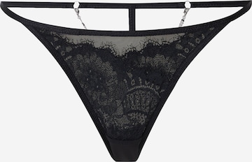 String Hunkemöller en noir : devant