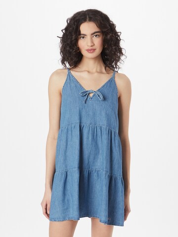 Tommy Jeans - Vestido em azul: frente