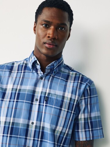 Next Regular fit Button Up Shirt in Blue
