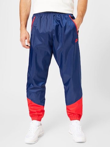 Nike Sportswear - Tapered Pantalón en azul: frente