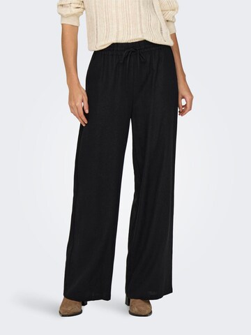 JDY Wide leg Broek 'Say' in Zwart: voorkant