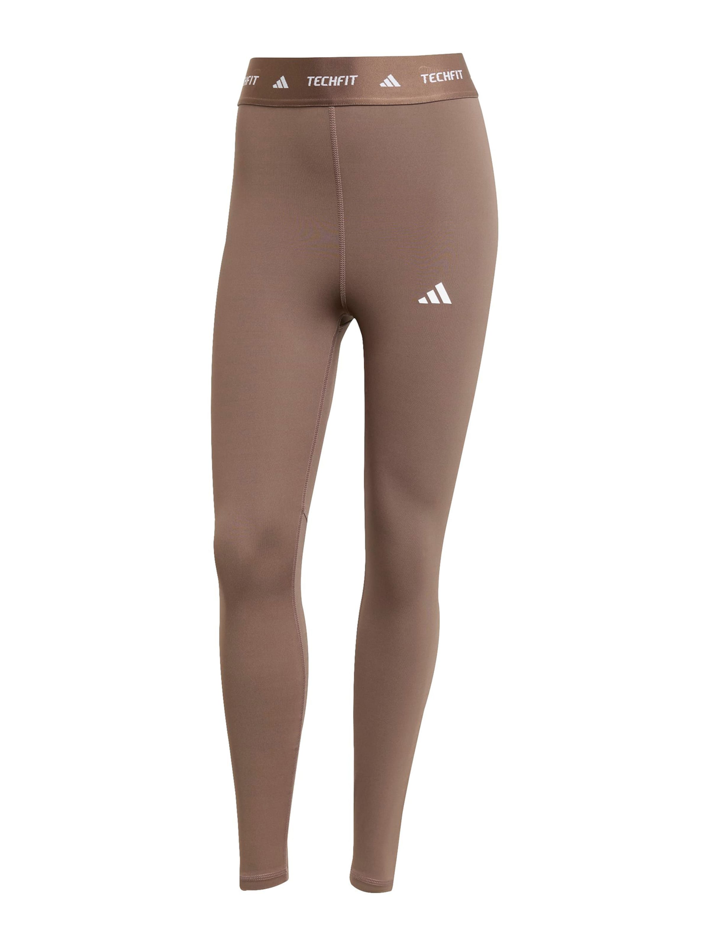 ADIDAS PERFORMANCE Workout Pants in Brown: front