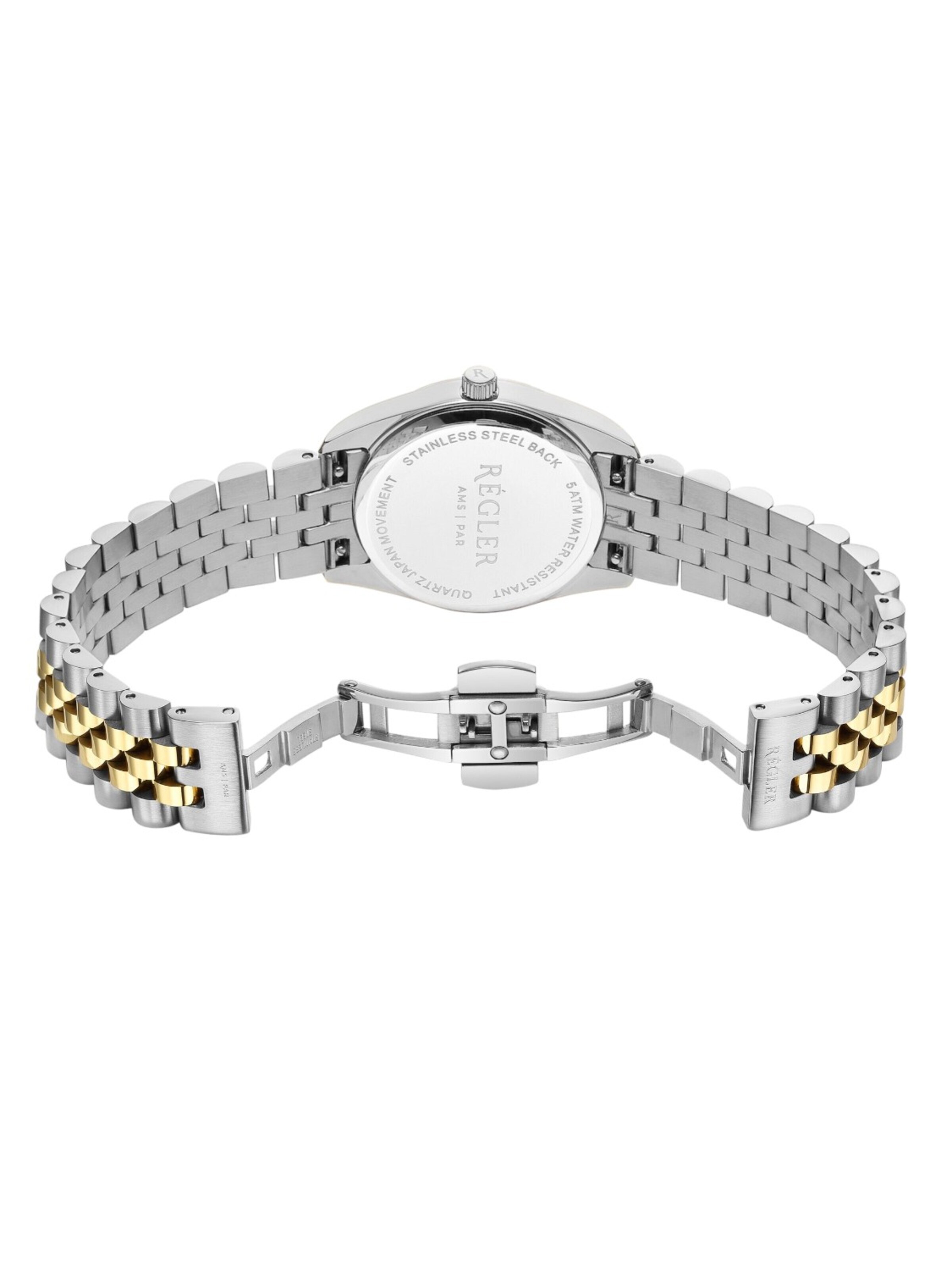 Régler - Relógios analógicos 'Régler Infinité Steel Bicolor Silver/Gold - Blue' em prata