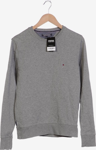 TOMMY HILFIGER Sweatshirt & Zip-Up Hoodie in S in Grey: front