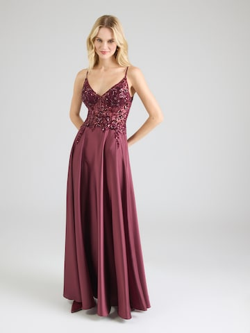 Laona Společenské šaty – fialová: přední strana