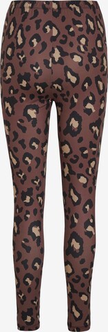 VILA Skinny Leggings 'Bella' in Braun