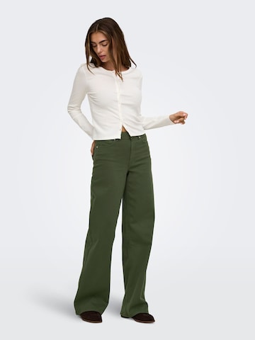 ONLY Wide Leg Jeans in Grün