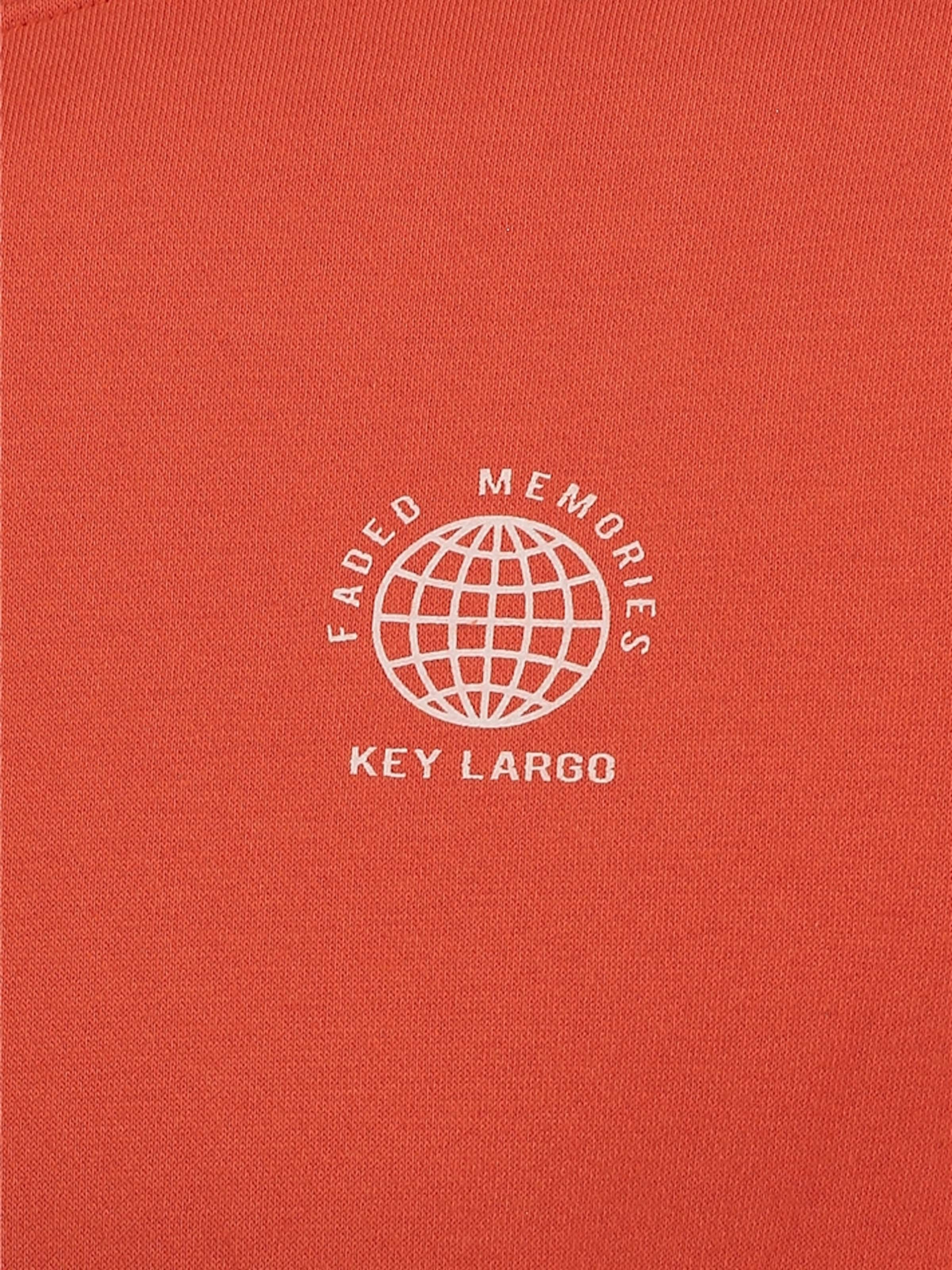 Key Largo Sweatshirt 'Faded Memories' i rød