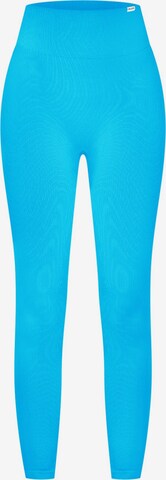 Smilodox Skinny Workout Pants 'Amaze Scrunch' in Blue: front