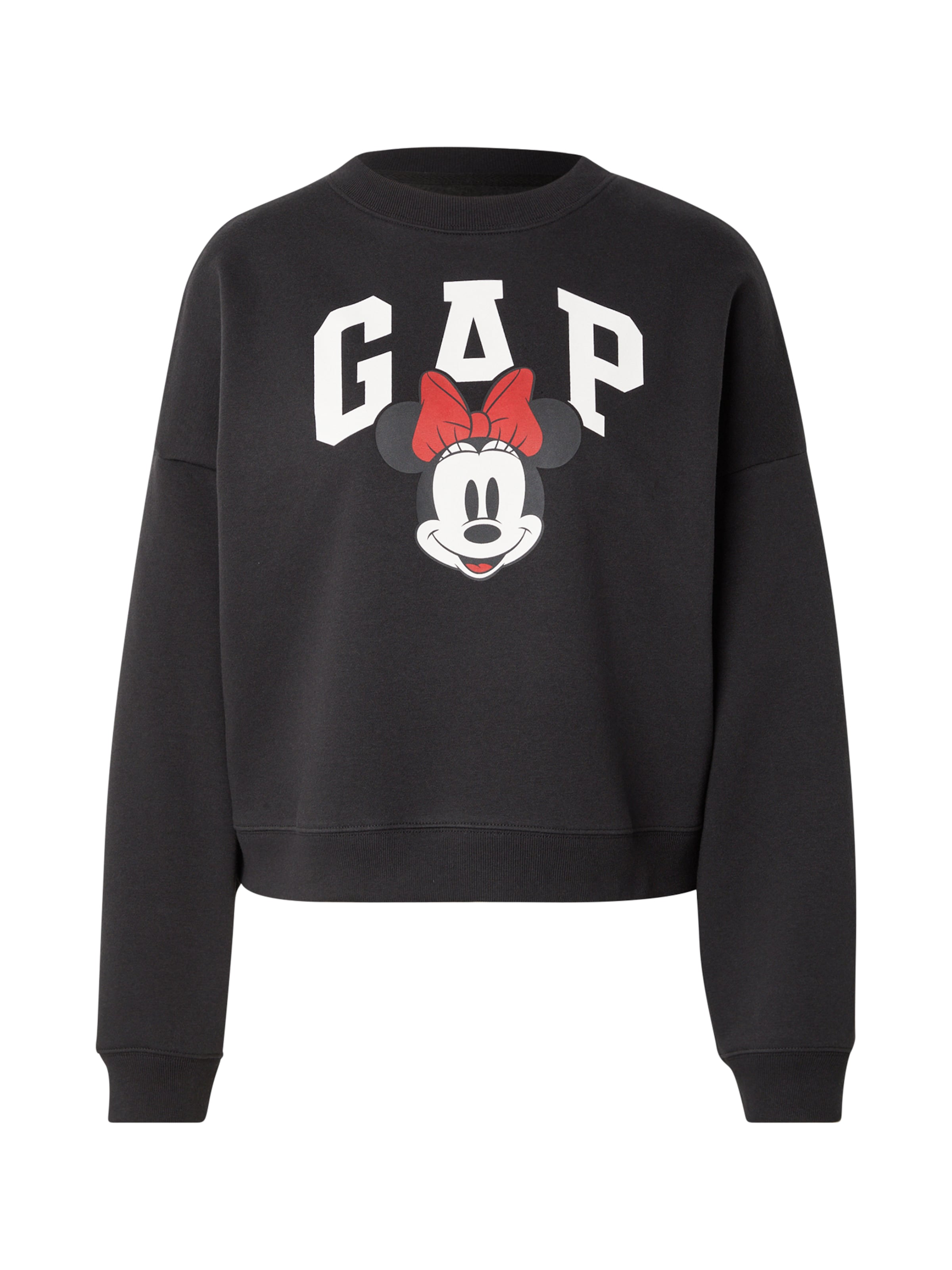 Bluză de molton de la GAP pe negru: față