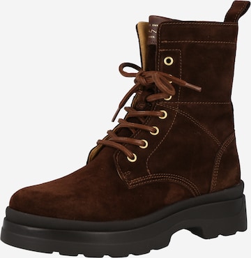 GANT Lace-Up Ankle Boots in Brown: front