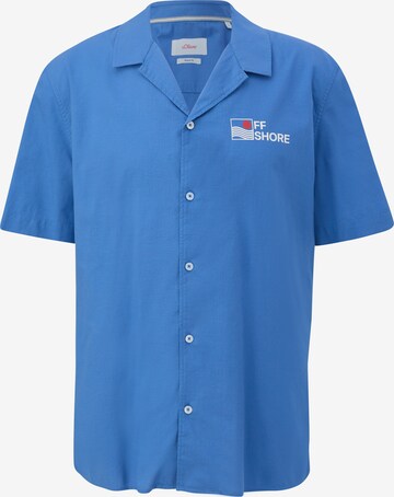 Coupe regular Chemise s.Oliver en bleu : devant