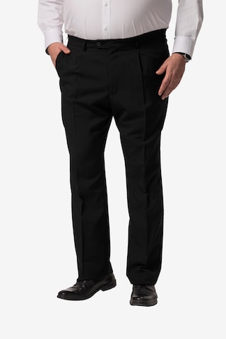Regular Pantalon Men Plus en noir : devant