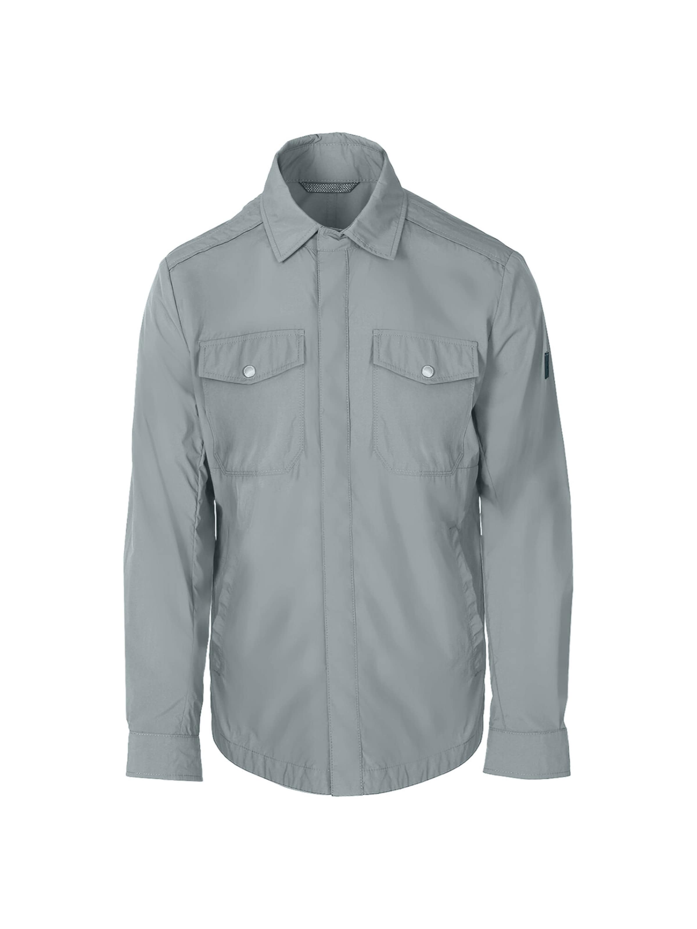 Veste mi-saison Lufian en gris : devant