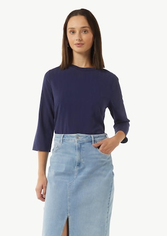Chemisier comma casual identity en bleu : devant