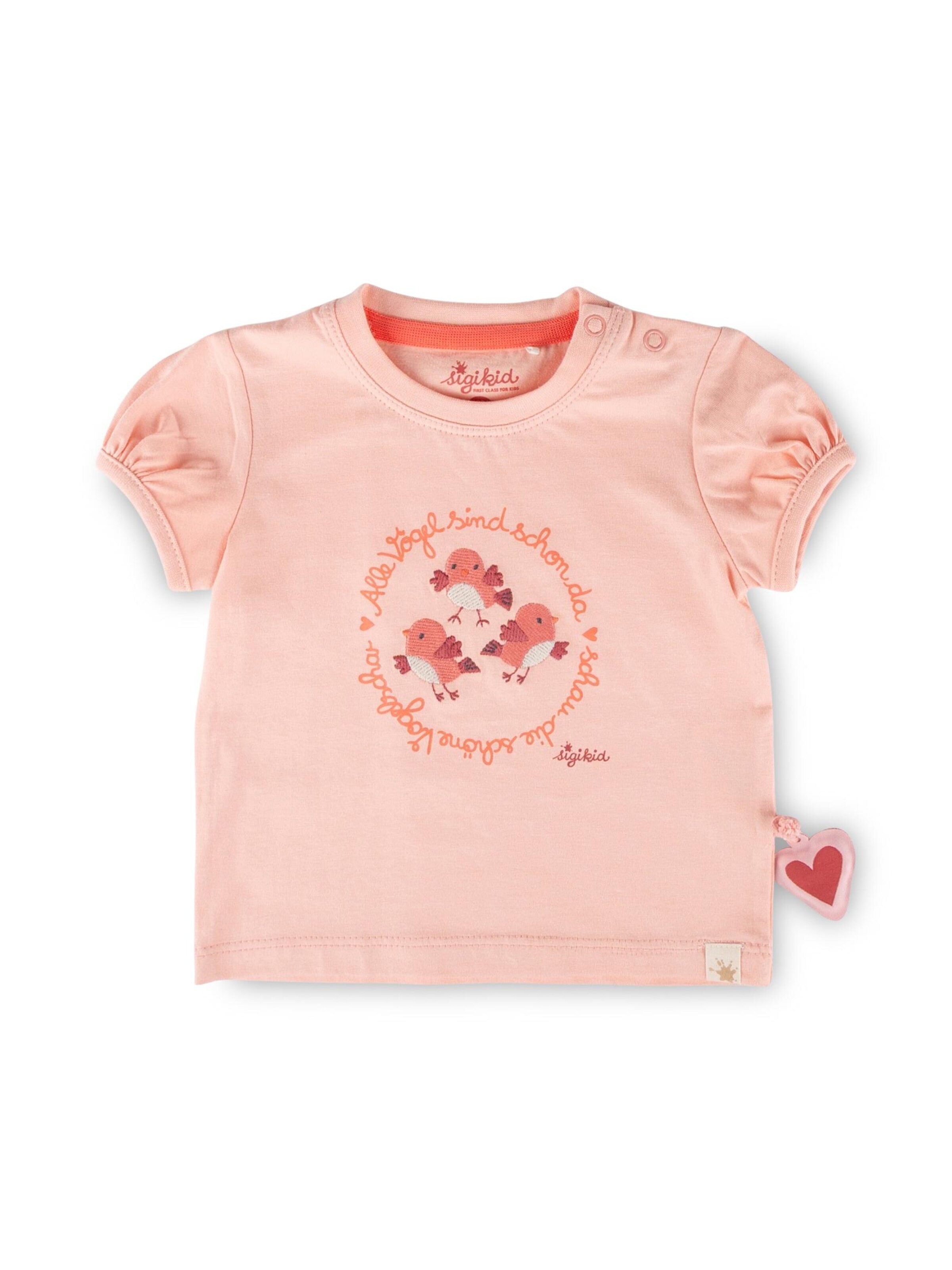 SIGIKID Shirt 'T-Shirt Pink Birds' in 62/Regular in Light pink, Item view