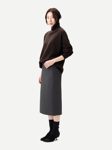 GOBI Cashmere - Jersey 'Unisex High-Neck Cashmere Sweater' en marrón