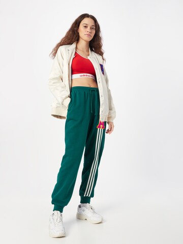Effilé Pantalon '3-Stripes ' ADIDAS ORIGINALS en vert