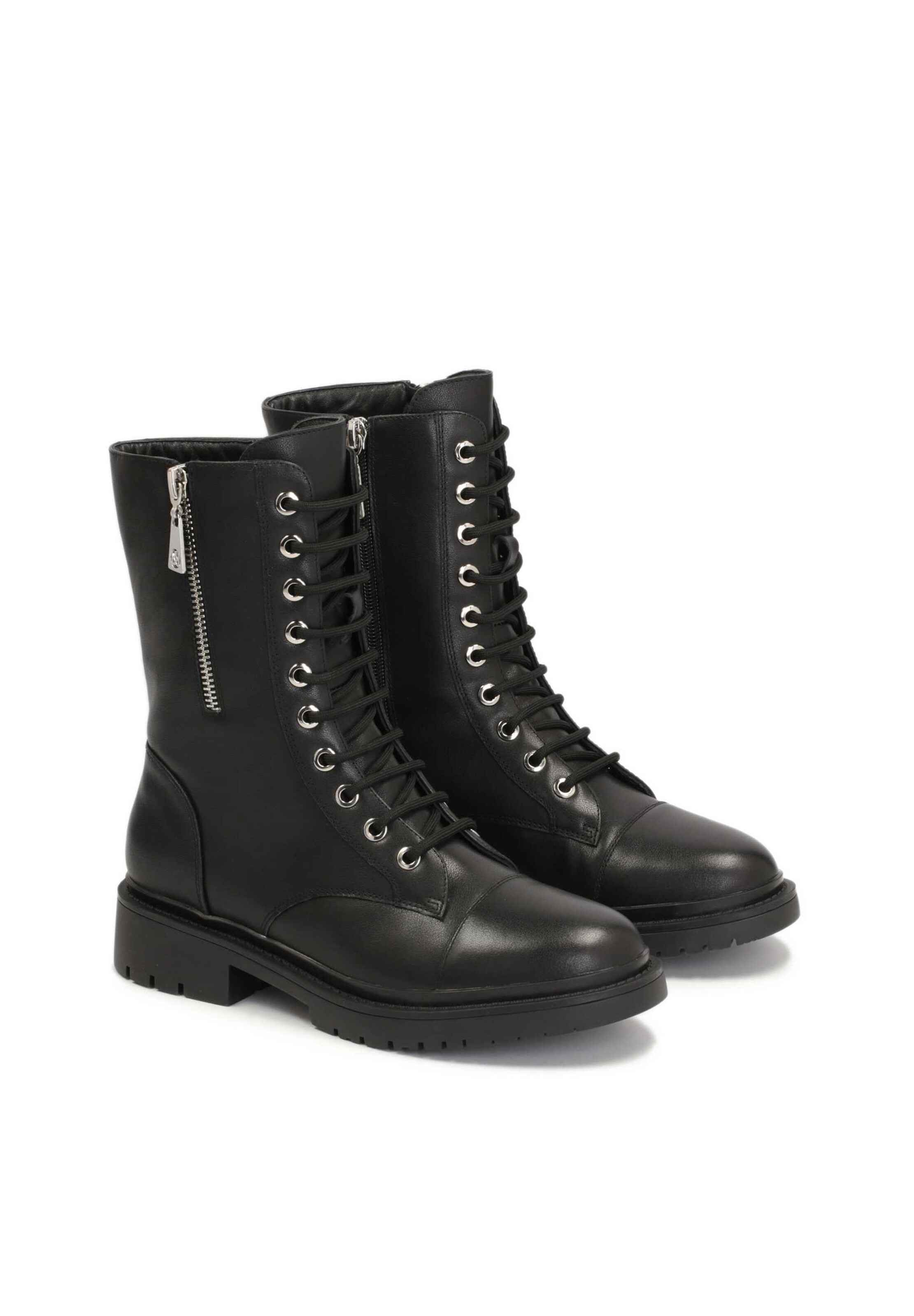 Stivale stringato di Kazar in nero