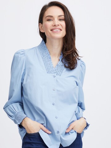 Fransa - Blusa 'Pops' en azul: frente