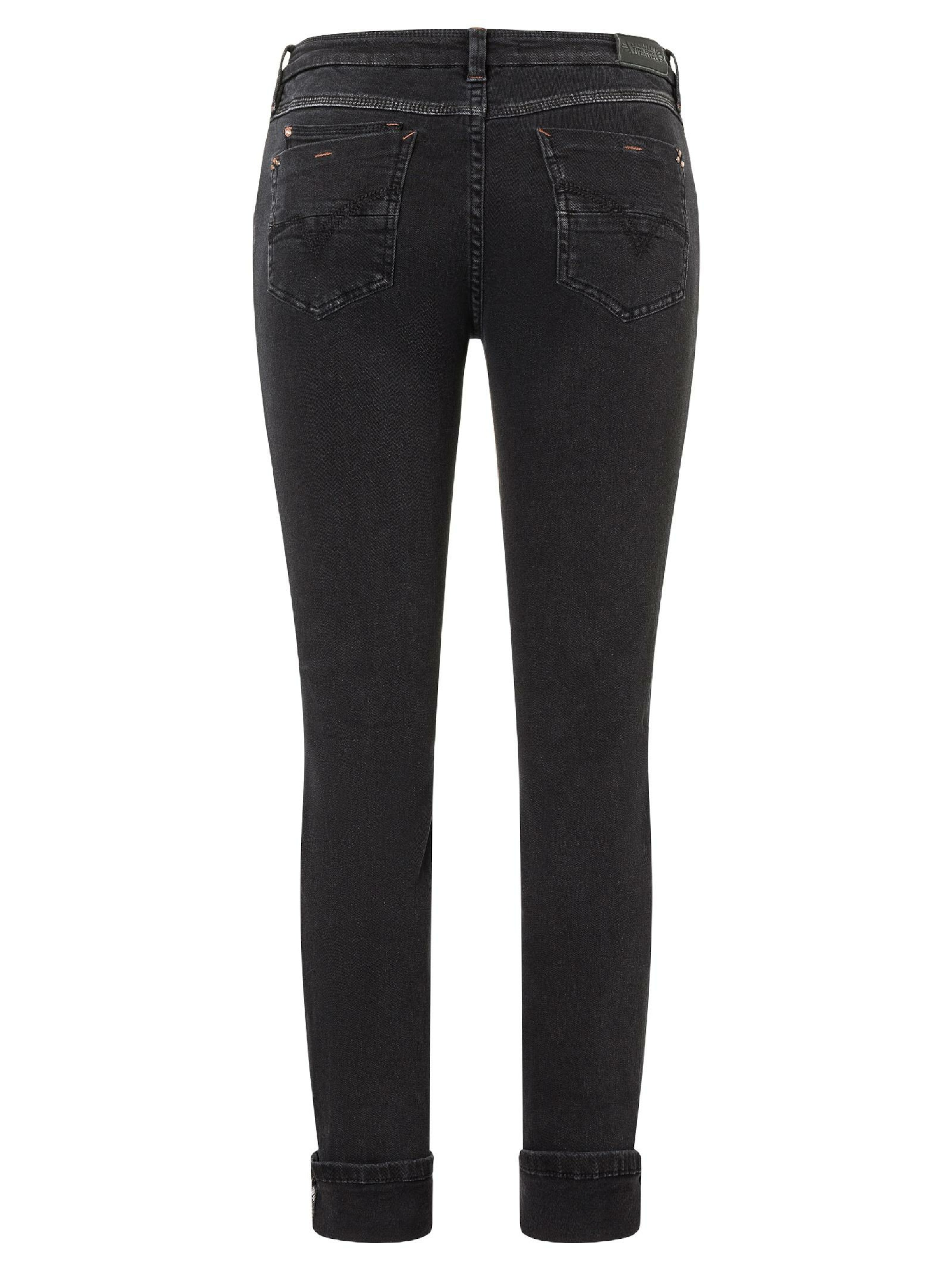 TIMEZONE Liibuv Teksapüksid 'Marah', värv must