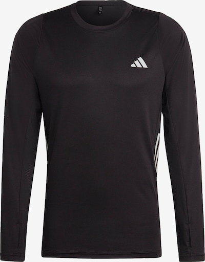 ADIDAS PERFORMANCE Funktionsshirt 'Run Icons 3-Stripes' in schwarz / weiß, Produktansicht