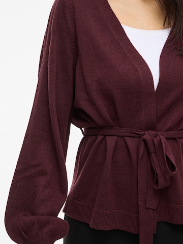 VILA Knit cardigan 'VIAVA' in Red