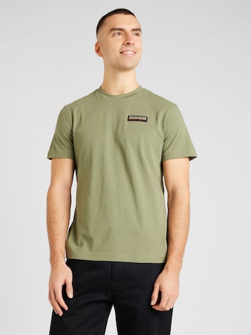 NAPAPIJRI Тениска 'S-IAATO' в зелено: отпред