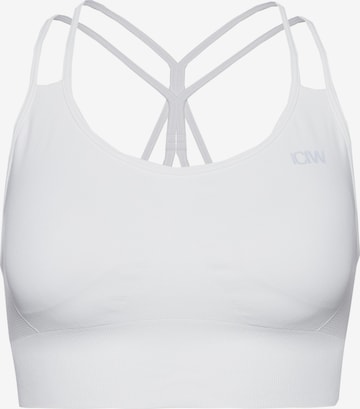 ICANIWILL Urheilurintaliivit 'Define' värissä valkoinen: etupuoli