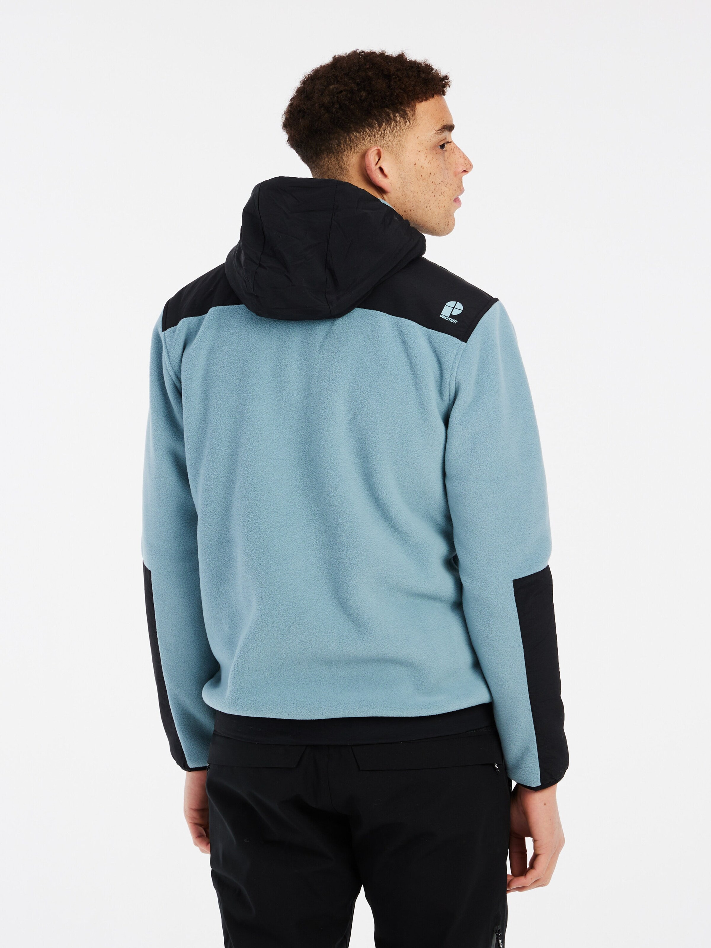 PROTEST Fleece jas 'PRTGRID' in Blauw