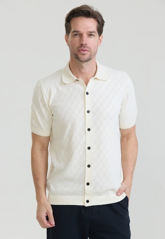 Felix Hardy Strickjacke in Weiß: Vorderseite