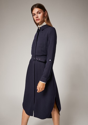 COMMA Shirt Dress in Blue: front