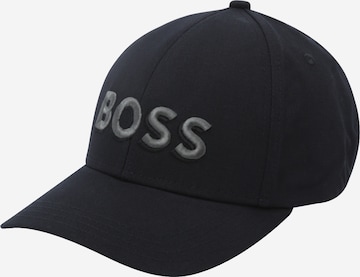 BOSS Black - Boné 'Zed-HE' em preto: frente